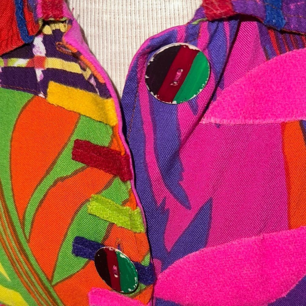 Patchington Vibrant Multicolor Button-Up Jacket S… - image 3